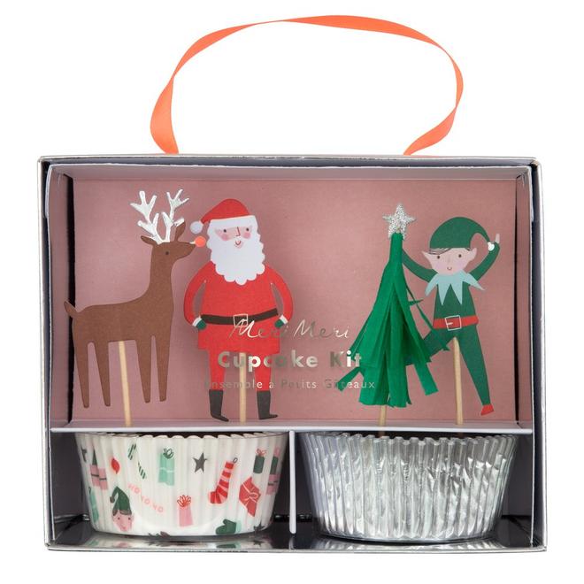 Christmas Theme Cupcake Kit By Meri Meri